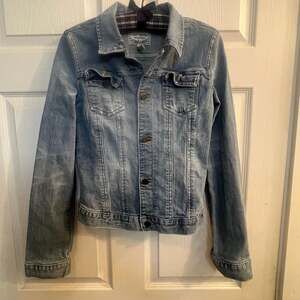 Abercrombie & Fitch Vintage KIDS SIZE Denim Distressed Jean Jacket YOUTH XL